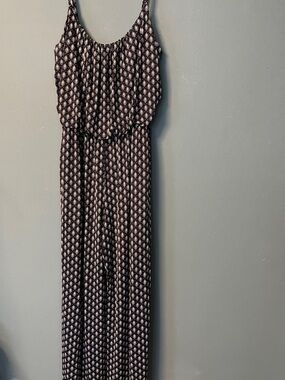 Kaileigh Navy and White Printed Sleeveless Dress